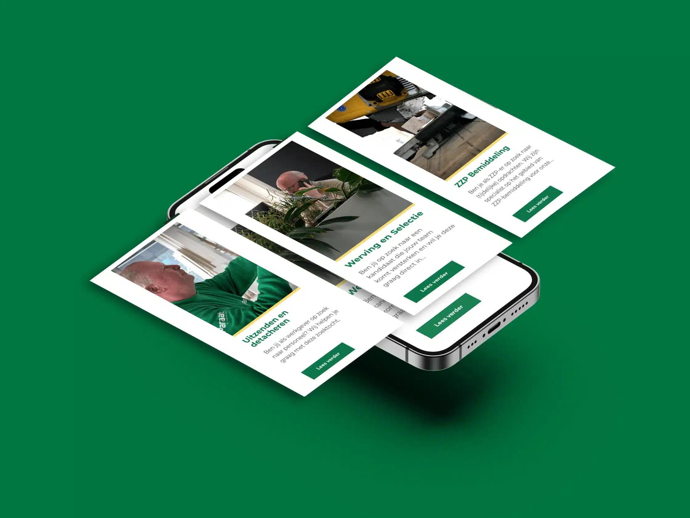 Case Uitzendbureau Paraat ontwikkeling contentblokken