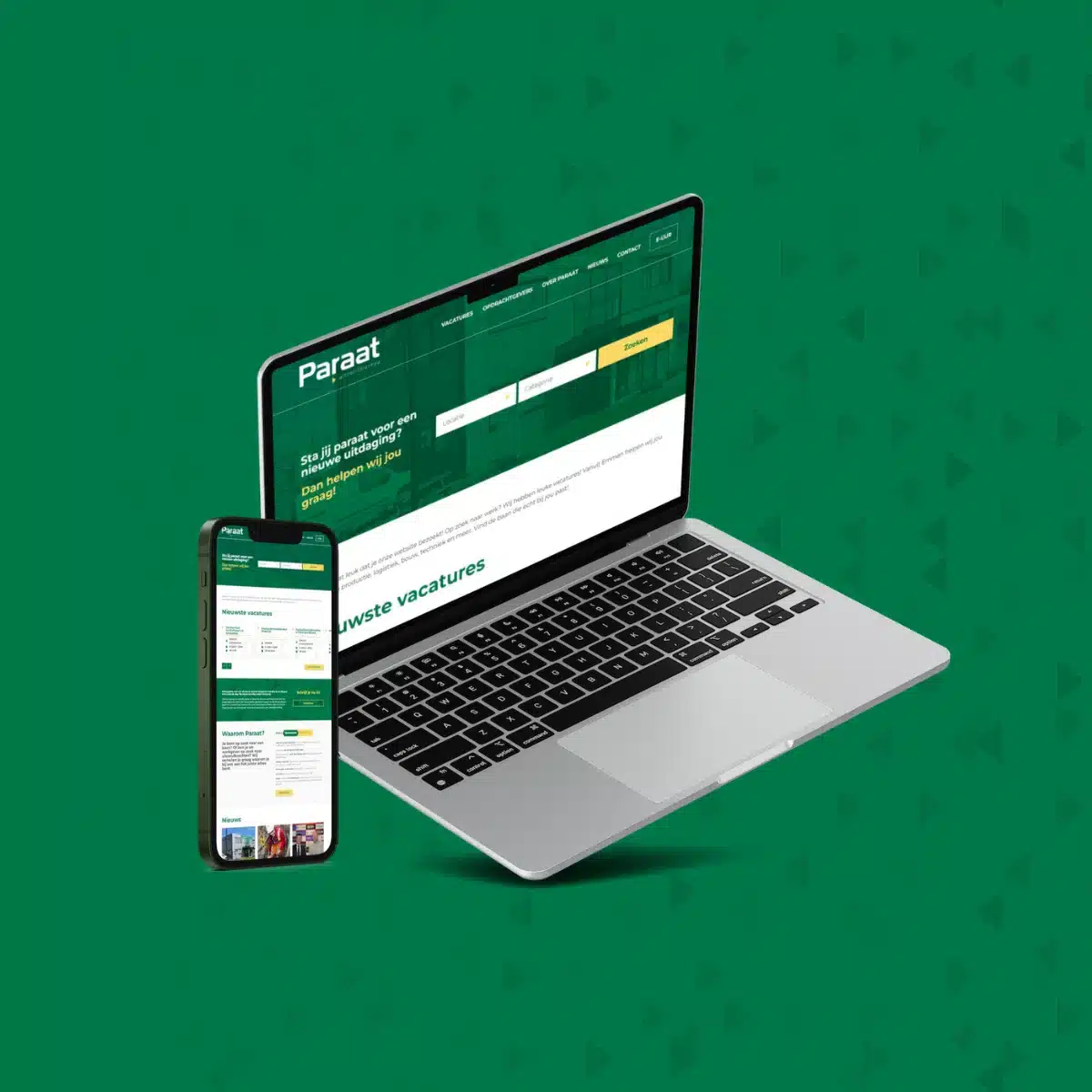 Case Uitzendbureau Paraat website ontwerp