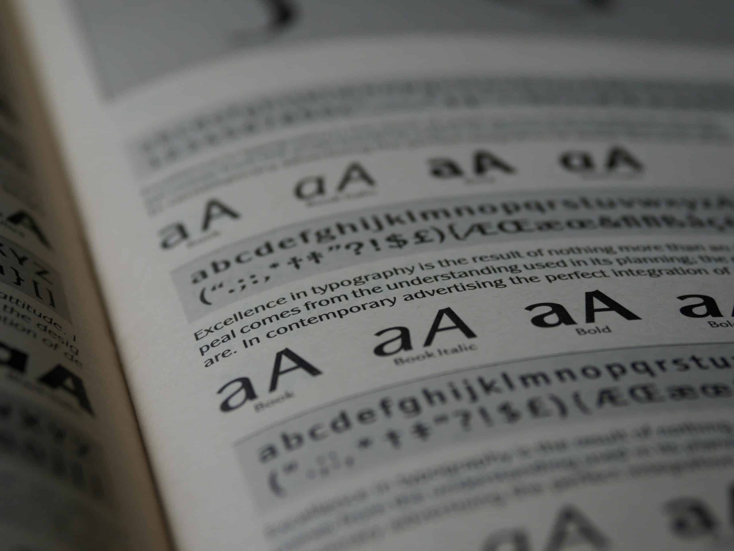 Psychologie lettertypes