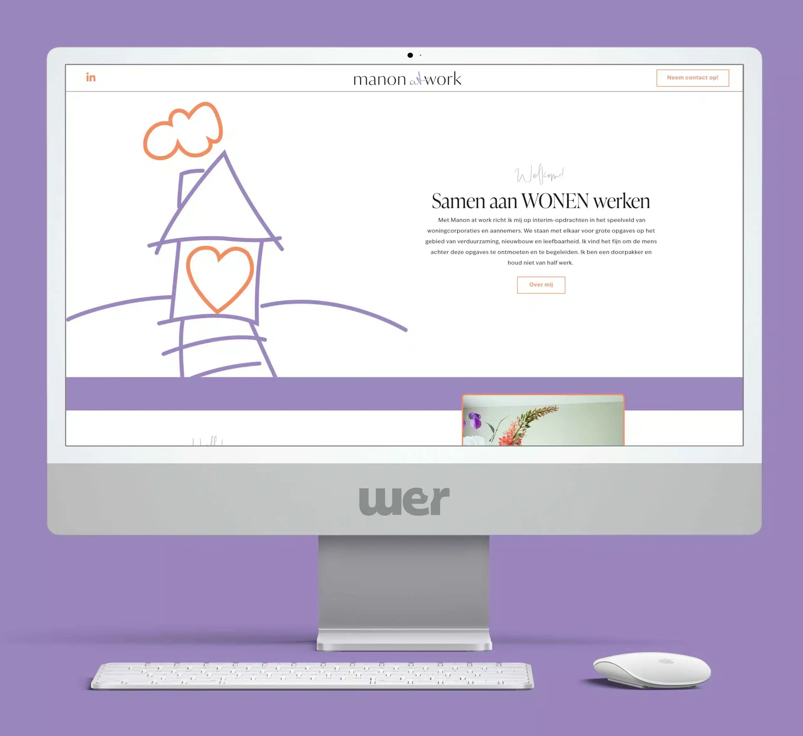 Ontwerp website Manon at work