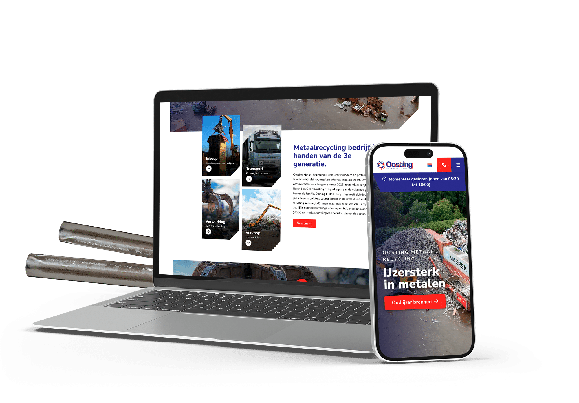 Oosting website eindresultaat
