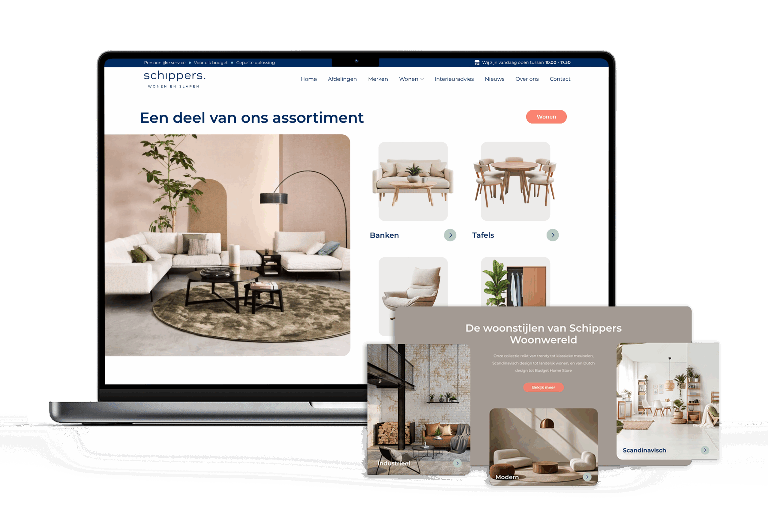 Schippers - functionaliteiten